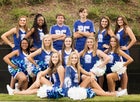 Parkers Chapel Trojans Co-ed Varsity Cheer Fall 16-17 team photo.