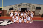 Benton Panthers Co-ed Varsity Cheer Fall 16-17 team photo.