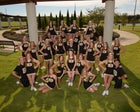 Bentonville Tigers Co-ed Varsity Cheer Fall 16-17 team photo.