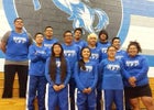 Navajo Pine Warriors Boys Varsity Track & Field Spring 15-16 team photo.
