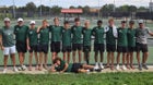 Mountain Vista Golden Eagles Boys Varsity Tennis Fall 26-27 team photo.