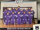Nemaha Central Thunder Boys Varsity Wrestling Winter 20-21 team photo.