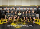 South Bison Boys Varsity Wrestling Winter 20-21 team photo.