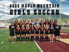 Maple Mountain Golden Eagles Girls Varsity Soccer Fall 25-26 team photo.