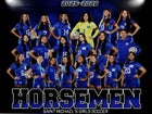 St. Michael's Horsemen Girls Varsity Soccer Fall 25-26 team photo.