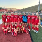 Rock Hill Redmen Girls Varsity Soccer Fall 25-26 team photo.