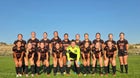 Aztec Tigers Girls Varsity Soccer Fall 25-26 team photo.