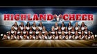Highland Rams Co-ed Varsity Cheer Winter 23-24 team photo.