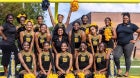 Blake Yellow Jackets Co-ed Varsity Cheer Winter 23-24 team photo.