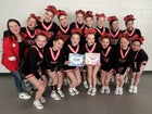 Sandpoint Bulldogs Co-ed Varsity Cheer Winter 23-24 team photo.