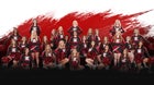 Kimberly Bulldogs Co-ed Varsity Cheer Winter 23-24 team photo.