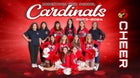 Robertson Cardinals Co-ed Varsity Cheer Winter 23-24 team photo.