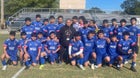 Memphis School of Excellence Winchester Eagles Boys Varsity Soccer Spring 24-25 team photo.