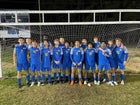 Mathews Blue Devils Boys Varsity Soccer Spring 24-25 team photo.