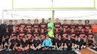 Elizabethton Fighting Cyclones Boys Varsity Soccer Spring 24-25 team photo.