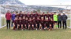 Cedar Reds Boys Varsity Soccer Spring 24-25 team photo.