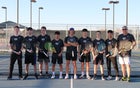 Volcano Vista Hawks Boys Varsity Tennis Spring 19-20 team photo.