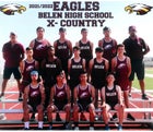 Belen Eagles Boys Varsity Cross Country Fall 21-22 team photo.