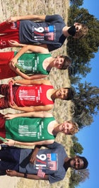 Quemado Eagles Boys Varsity Cross Country Fall 21-22 team photo.