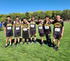 Mesa Vista Trojans Boys Varsity Cross Country Fall 21-22 team photo.