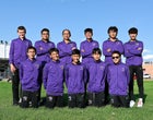 Kirtland Central Broncos Boys Varsity Cross Country Fall 21-22 team photo.