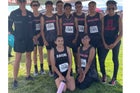 Rio Grande Ravens Boys Varsity Cross Country Fall 21-22 team photo.