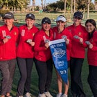 Oakdale Mustangs Girls Varsity Golf Fall 24-25 team photo.