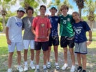 MAST Academy Mako Sharks Boys Varsity Tennis Spring 23-24 team photo.