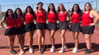 Roswell Coyotes Girls Varsity Tennis Spring 21-22 team photo.