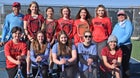 Sandia Prep Sundevils Girls Varsity Tennis Spring 21-22 team photo.