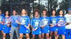 Riverside Generals Girls Varsity Tennis Spring 21-22 team photo.