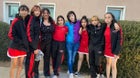 Rio Grande Ravens Girls Varsity Tennis Spring 21-22 team photo.
