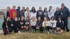 Eaglecrest Raptors Girls Varsity Tennis Spring 21-22 team photo.