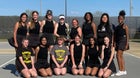 Claxton Tigers Girls Varsity Tennis Spring 21-22 team photo.