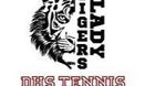 Dunnellon Tigers Girls Varsity Tennis Spring 21-22 team photo.