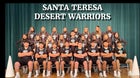 Santa Teresa Warriors Co-ed Varsity Cheer Winter 25-26 team photo.