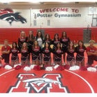 Melba Mustangs Co-ed Varsity Cheer Winter 25-26 team photo.