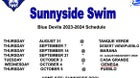 Sunnyside Blue Devils Boys Varsity Swimming Fall 23-24 team photo.