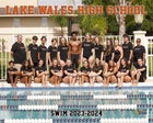 Lake Wales Highlanders Boys Varsity Swimming Fall 23-24 team photo.