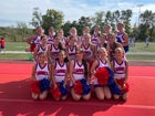 Carmel Rams Co-ed Varsity Cheer Fall 21-22 team photo.