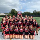 Plainedge Red Devils Co-ed Varsity Cheer Fall 21-22 team photo.