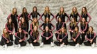 Declo Hornets Co-ed Varsity Dance Team Winter 21-22 team photo.