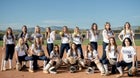 Cactus Shadows Falcons Girls Varsity Softball Spring 23-24 team photo.