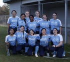 NCSSM: Durham Unicorns Girls Varsity Softball Spring 23-24 team photo.