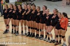 Douglas Tigers Girls Varsity Volleyball Fall 16-17 team photo.