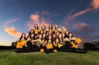 St. Pius X Sartans Co-ed Varsity Dance Team Winter 17-18 team photo.