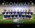 Conway Wampus Cats Co-ed Varsity Dance Team Winter 17-18 team photo.