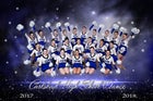 Carlsbad Cavemen Co-ed Varsity Dance Team Winter 17-18 team photo.