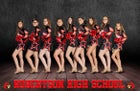 Robertson Cardinals Co-ed Varsity Dance Team Winter 17-18 team photo.