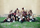 Crossett Eagles Co-ed Varsity Dance Team Winter 17-18 team photo.